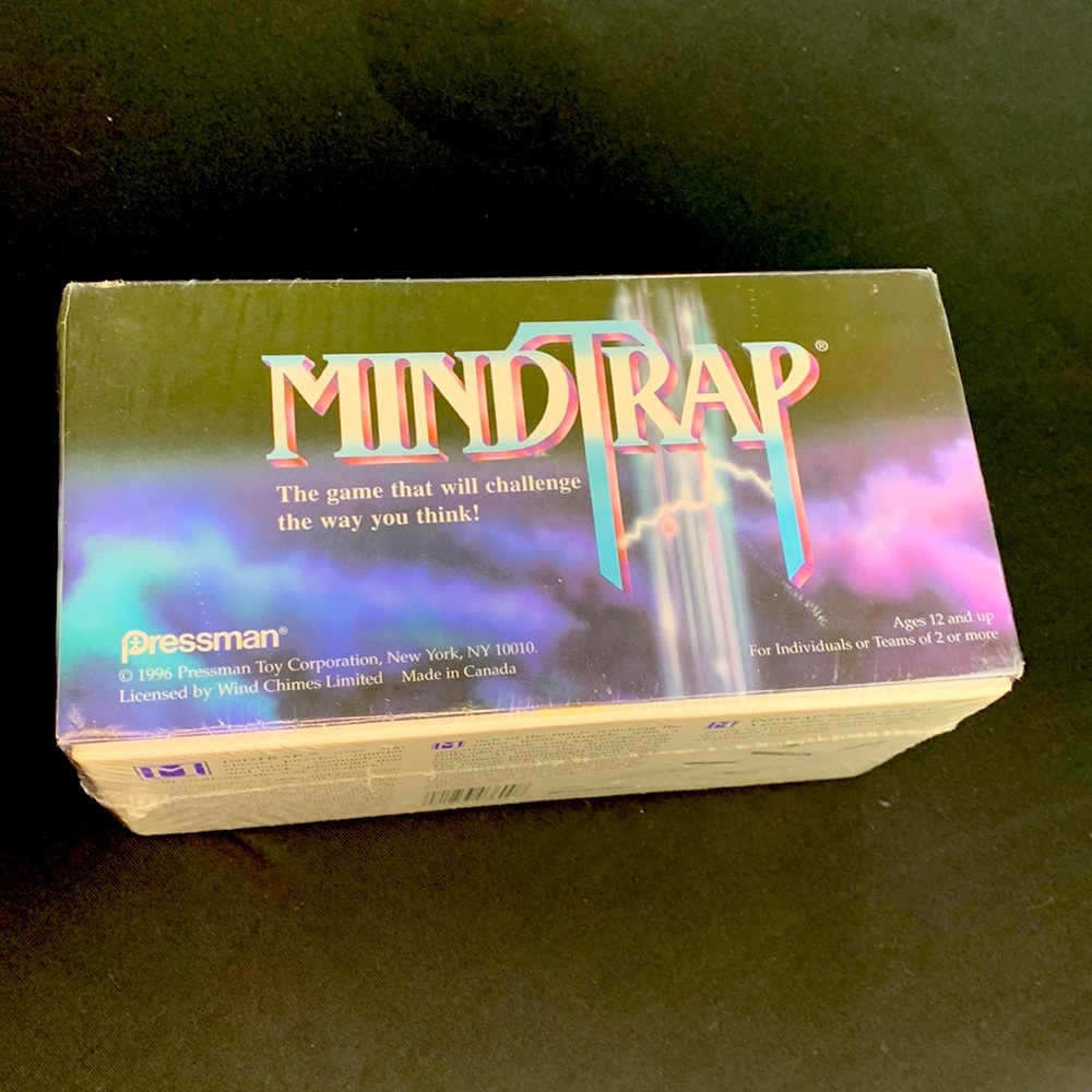 Mindtrap game pressman factory sealed 1996 Vintage New